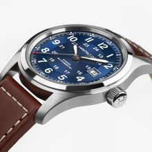 Hamilton H70605540 Khaki Field Auto Blue Sunburst 42mm Leather Automatic