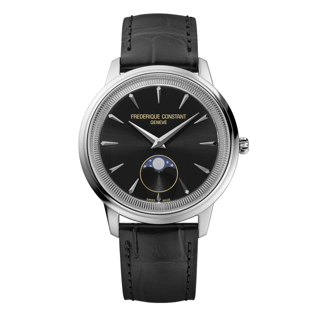 Frederique Constant FC-206B3S6 Classics Moneta Moonphase Black Dial Quartz