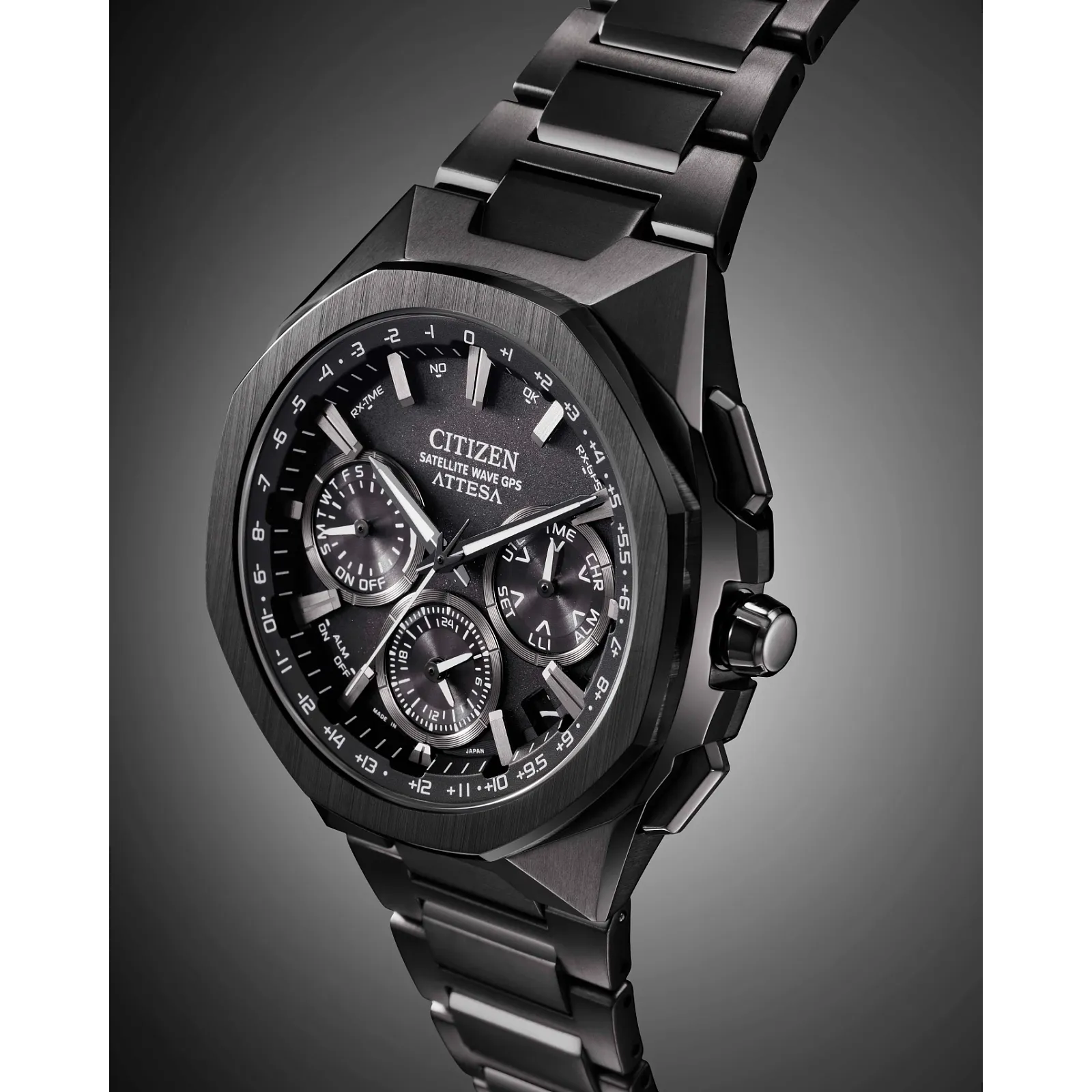 Citizen CC4105-69E Attesa Super Titanium Satellite Wave GPS Black