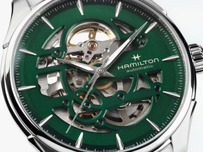Hamilton H42535160 Jazzmaster Skeleton Auto Green Dial 40mm