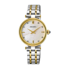 Seiko Diamonds HGH007 Pink Mother of Pearl Two Tone Ladies Quartz