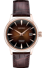 Seiko Presage SRPB46 Cocktail Time Burgundy Dial Automatic Rose Gold
