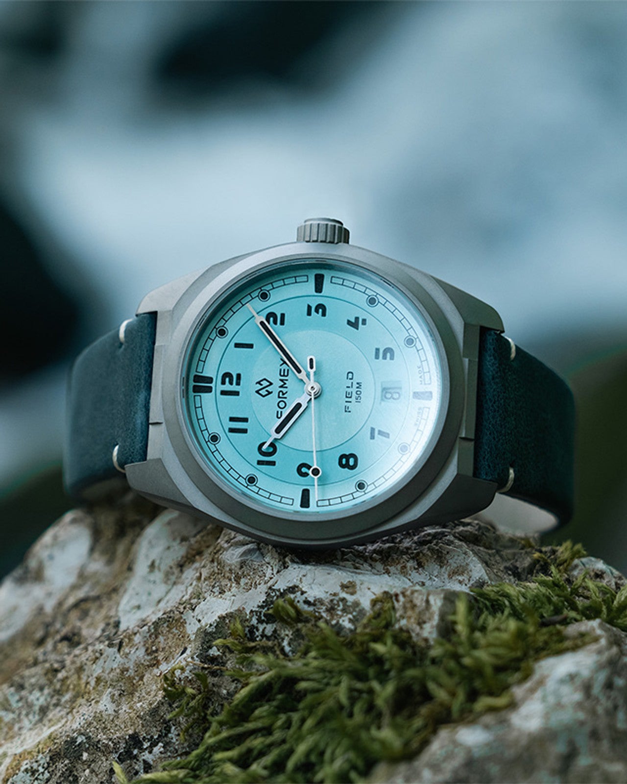 Formex 0660.1.6535.844 Field Automatic Ice Blue 40mm Grade 5 Titanium