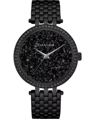 Bulova 45L171 Caravelle Black Crystal Dial Stainless Steel Ladies Watch