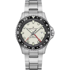 Hamilton H82555150 Khaki Navy Scuba Automatic GMT 43mm White Dial