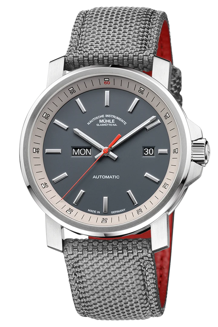 Muhle Glashutte M1-25-34-CB 29er Day Date Grey Canvas Strap Automatic