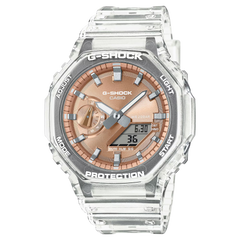 G-Shock GA2100BM-7A5 Shimmering Color Translucent Rose Gold Dial