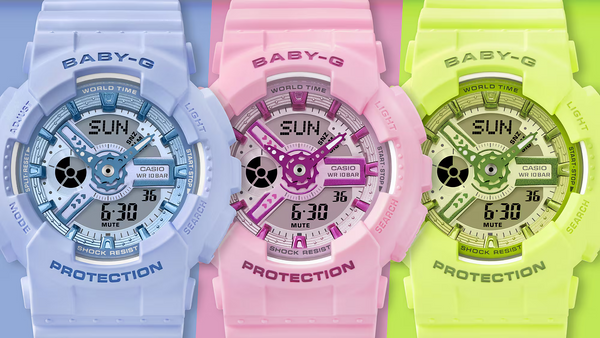 G Shock BA110YK 3A Y2K Baby G Highlighter Yellow Ladies Arizona Fine Time