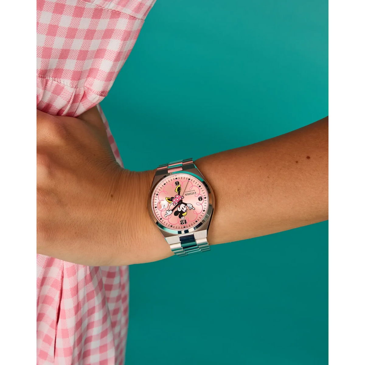 Citizen NJ0156-50W TSUYOSA Minnie Mouse Automatic Pink Dial