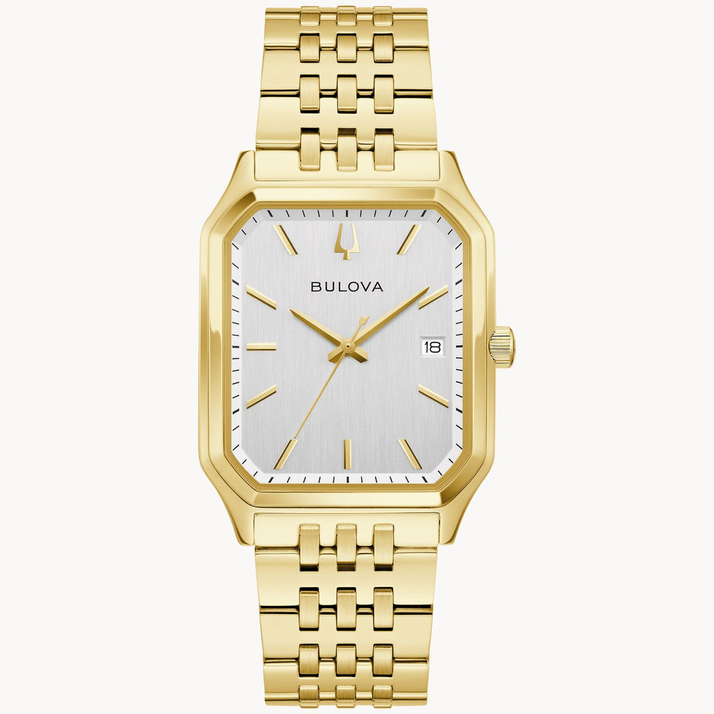Bulova 97B236 We Are All Here Tony Bennett Duet Silver Dial Gold Tone Quartz