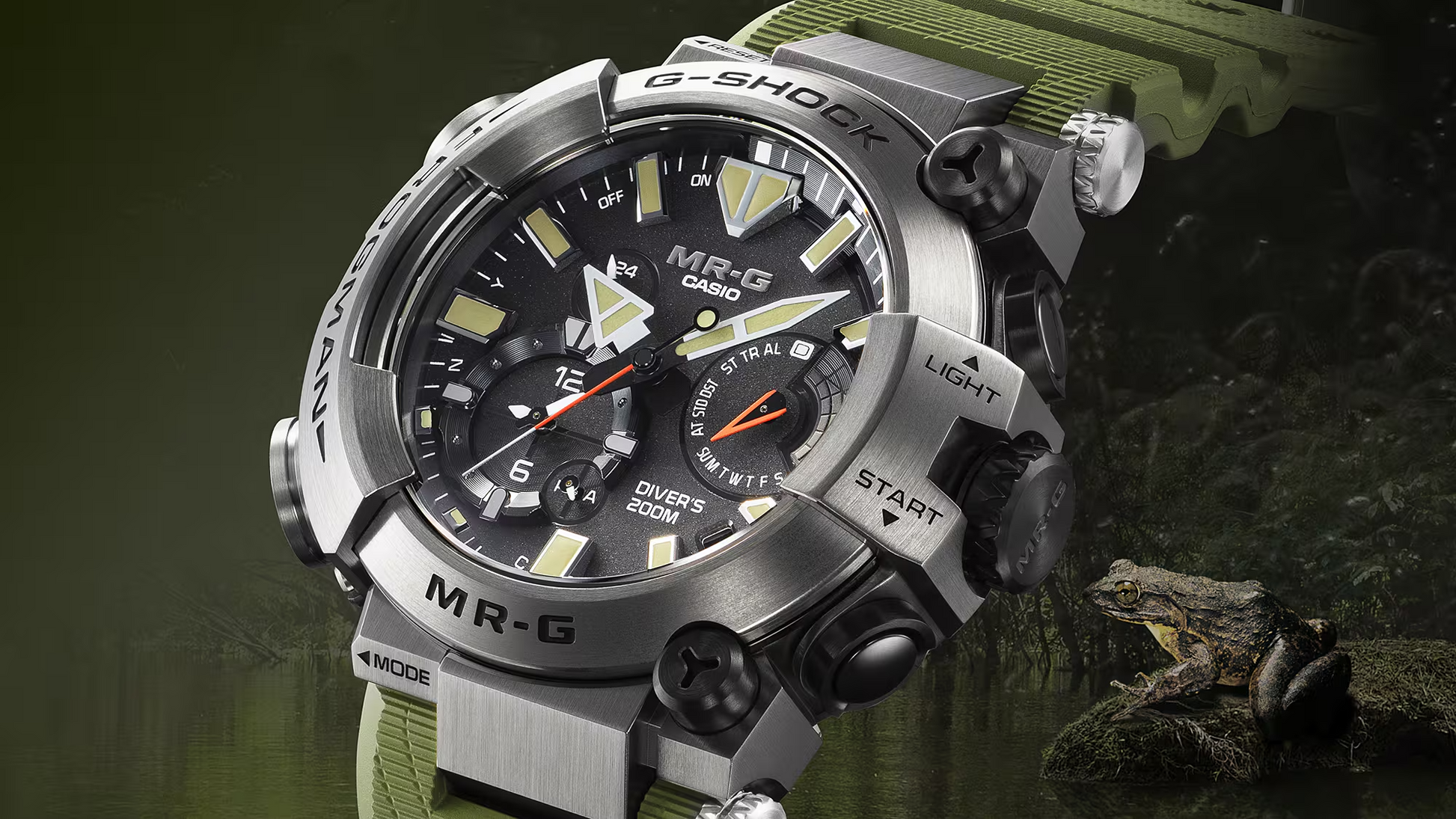 G-Shock MRGBF1000RG3 MR-G Goliath Frogman Titanium Armor Clad