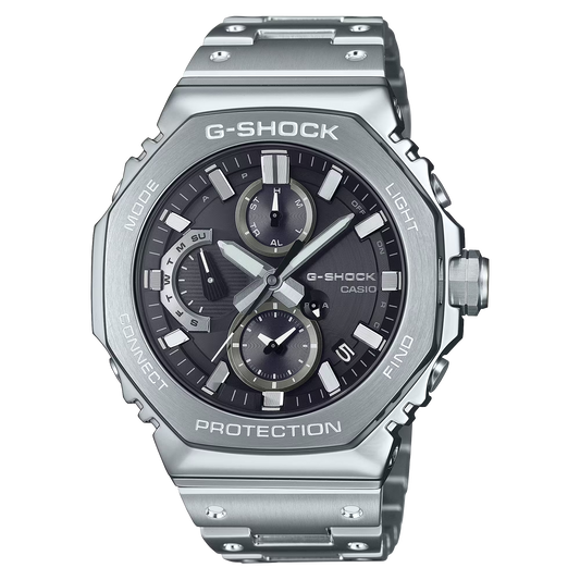 G-Shock GMCB2100D1A Full Metal Analog Dual Chronograph Black Dial