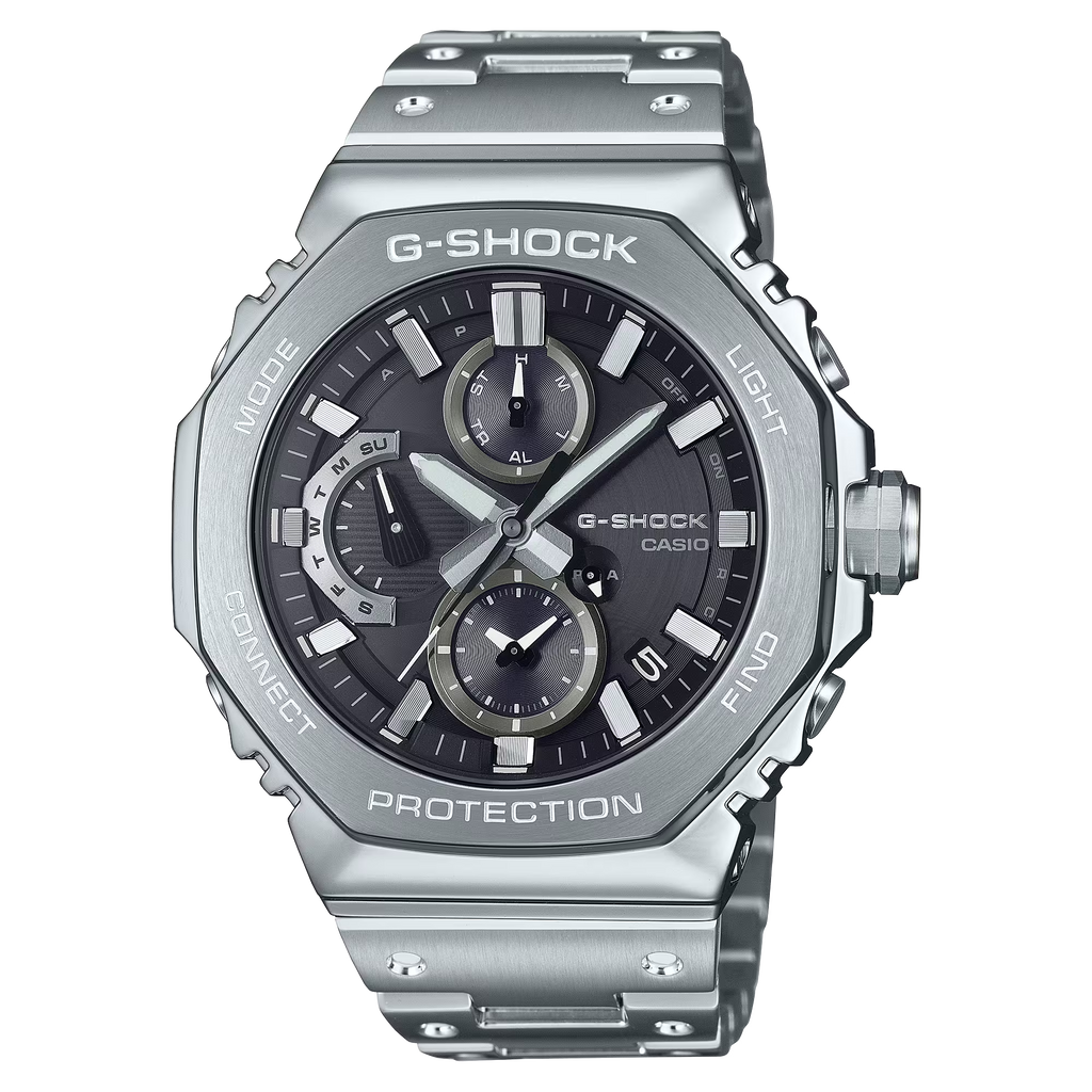 G-Shock GMCB2100D1A Full Metal Analog Dual Chronograph Black Dial