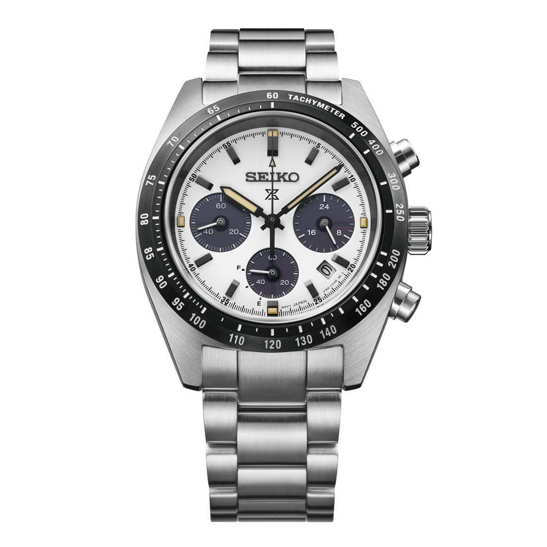 Seiko Prospex SSC961 Speedtimer Panda Solar Chronograph 39mm White