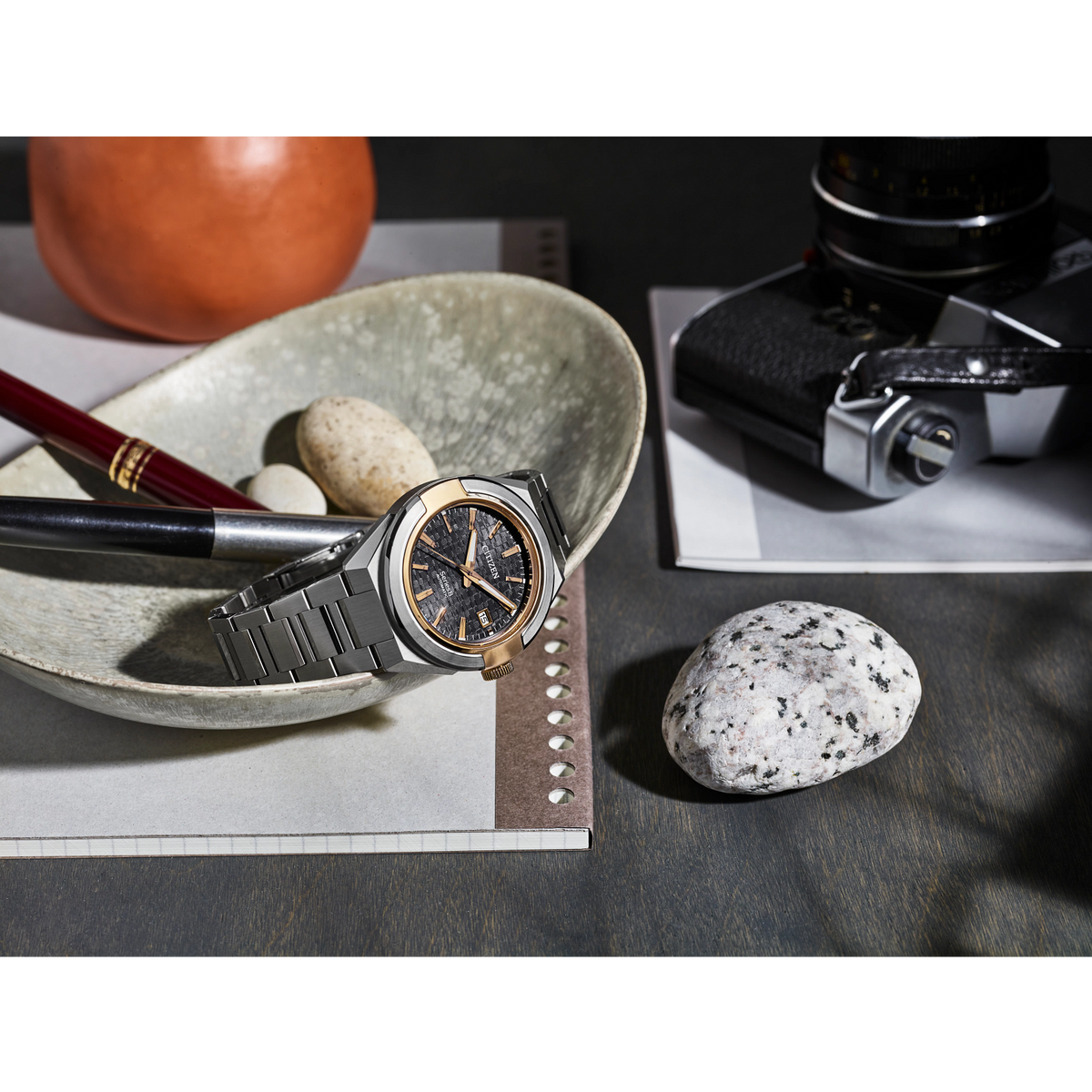 Citizen NA1034-51H Series8 870 Textured Gray Dial Automatic Exclusive