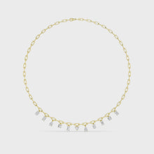 2.57ct Lab-Grown Diamond Mixed Fancy Paperclip Chain Necklace in 14k Yellow Gold