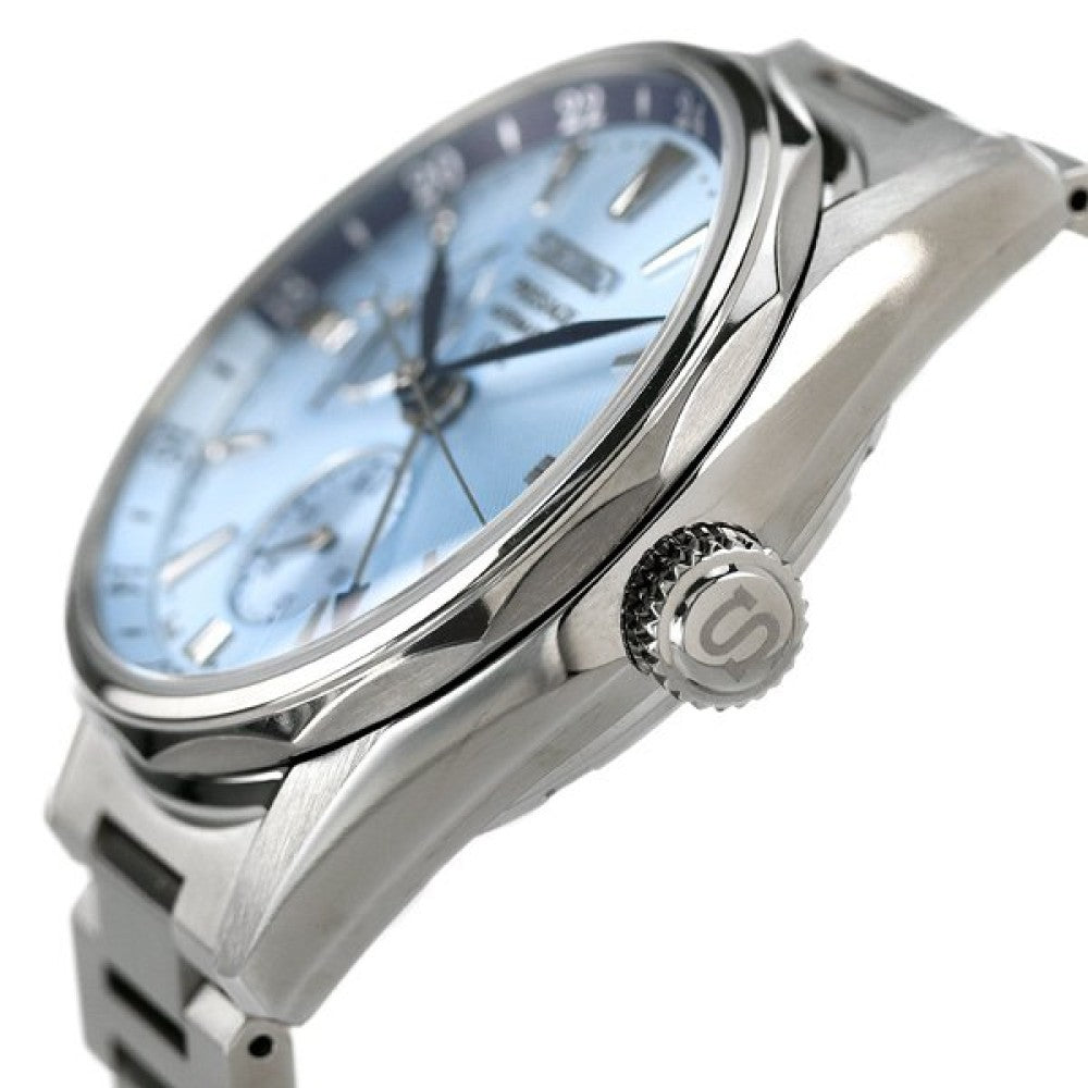 Seiko Presage SARF011 Ocean Traveler Titanium Automatic GMT Blue