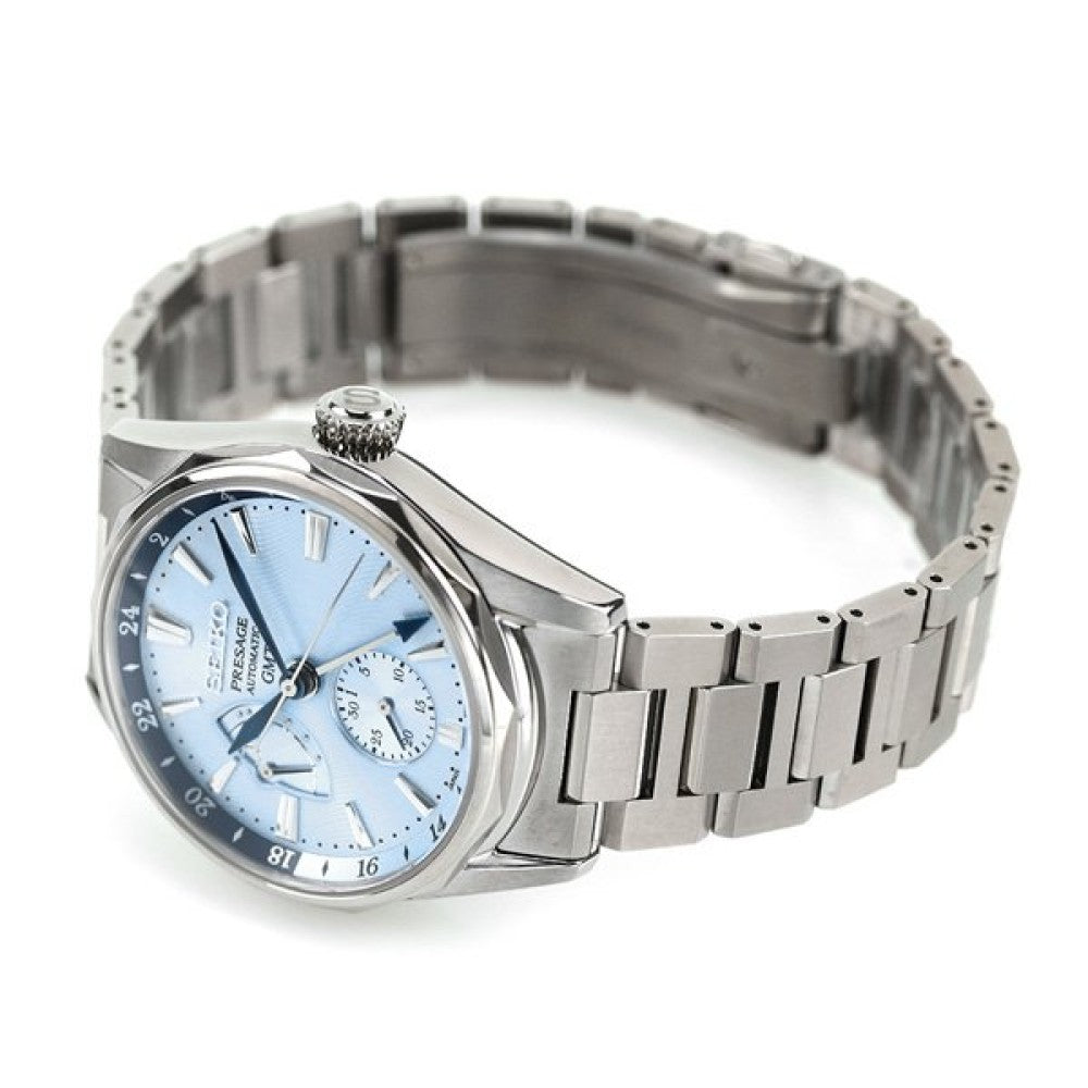 極美品 セイコー プレザージュ オーシャントラベラー SARF011 青 チタン Seiko Presage SARF011 Ocean Traveler Titanium Automatic GMT Blue