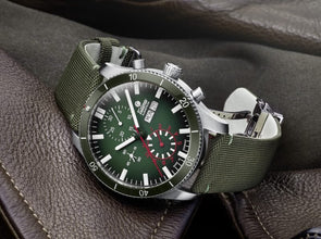 Tutima 6407-03 Grand Flieger Airport Chronograph 41mm Green Dial