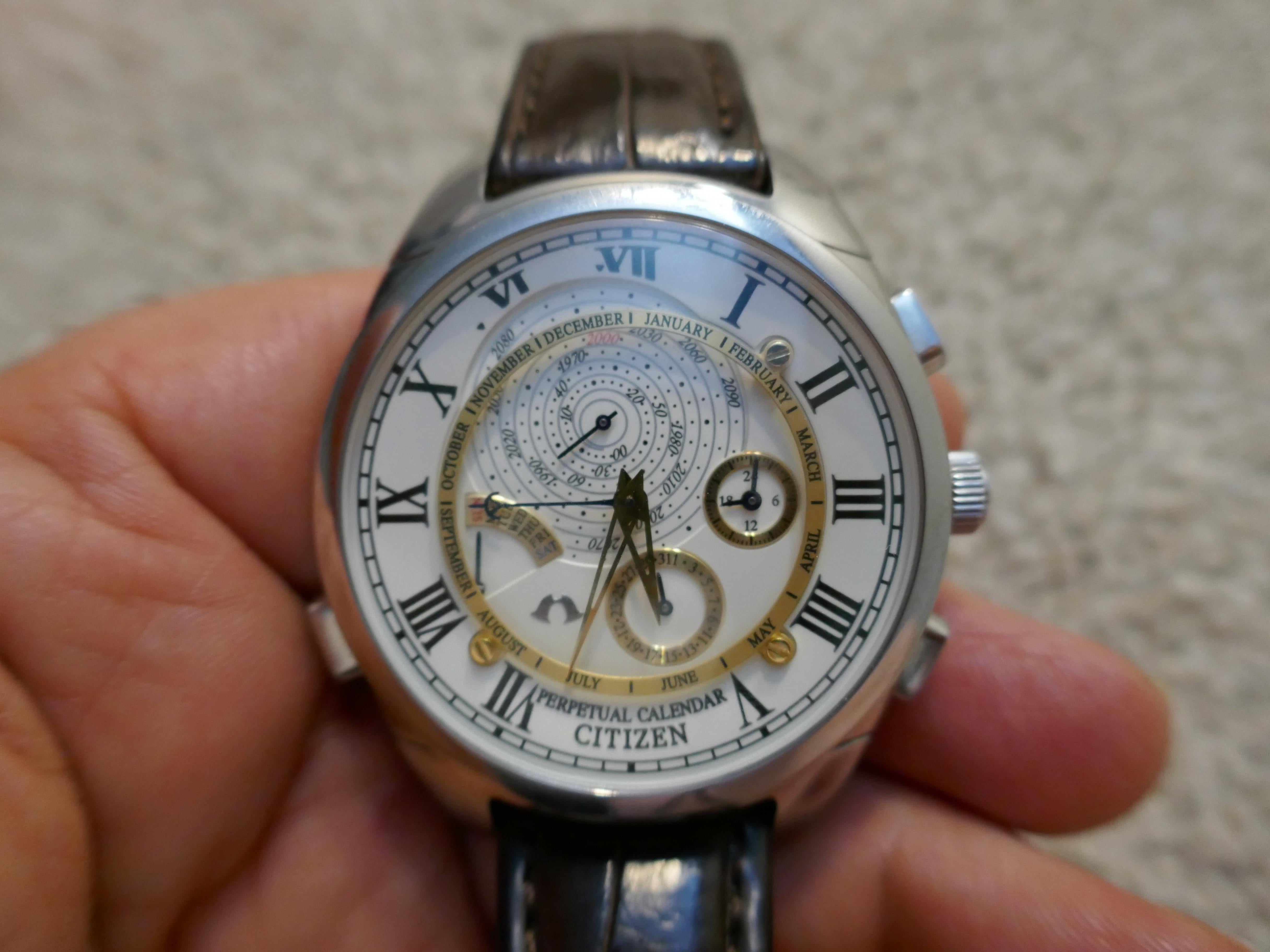 シチズン カンパノラ AG6200-07 永久カレンダー Citizen AG6200-07P Campanola Perpetual Calendar // Pre-Owned
