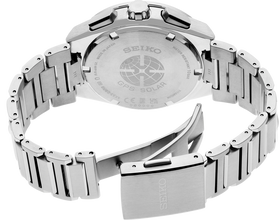 Seiko Astron SSH111 GPS Solar Dual Time Titanium Black Dial