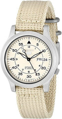 Seiko 5 Sports SNK803 Beige Automatic Canvas Strap // Pre-Owned