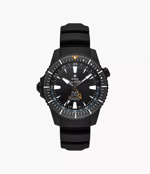 Zodiac ZO3557 Super Sea Wolf Pro-Diver GMT Automatic Rubber Strap