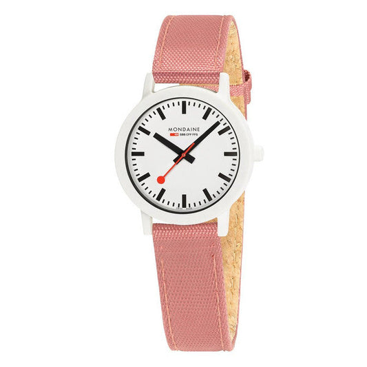Mondaine MS1.32111.LP Sustainable Materials Petite White Case