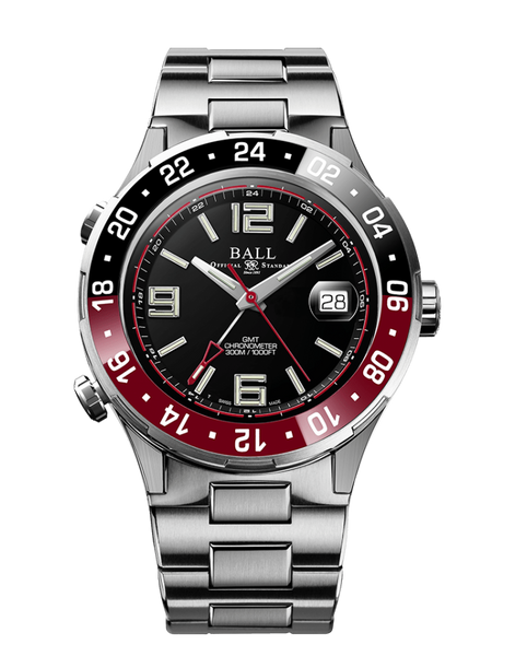 Ball DG3038A-S1C-BK Roadmaster Pilot GMT 40mm // Pre-Owned