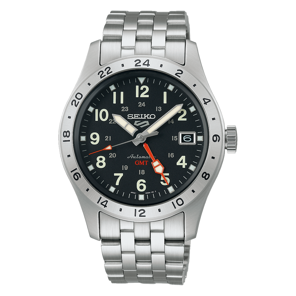Seiko 5 Sports SSK023 Field GMT Black Dial Automatic