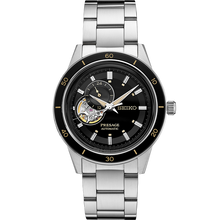 Seiko Presage SSA425 60's Collection Open-Heart Black Dial