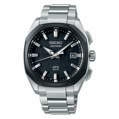 Seiko Astron SSJ007 3X22 Titanium GPS Solar Ceramic Bezel Black