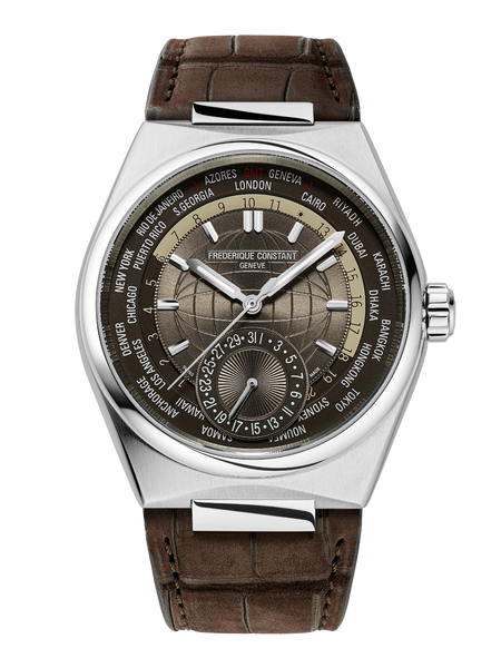 Frederique Constant FC-718C4NH6 Highlife Worldtimer Manufacture Brown