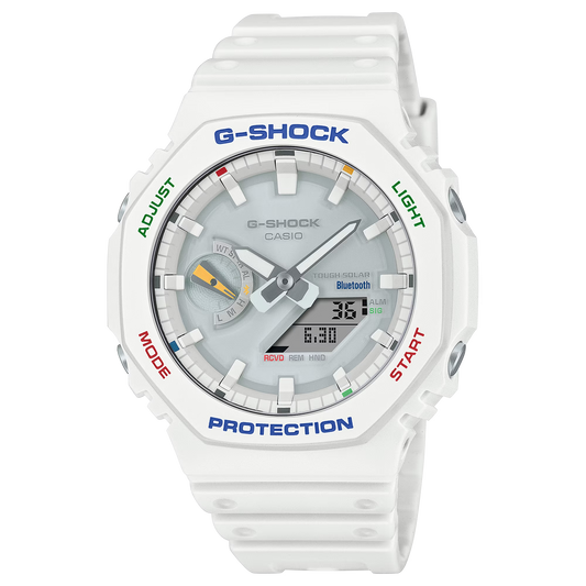 G-Shock GAB2100FC-7A Colorful Splash White Octagon