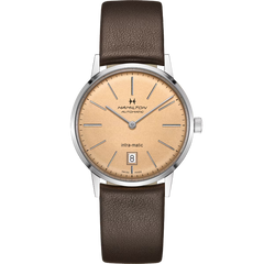 Hamilton H38455501 American Classic Intra-Matic Auto 38mm Salmon