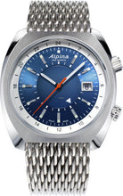 Alpina AL-555LNS4H6B Startimer Pilot Heritage Automatic GMT Stainless Mesh Band
