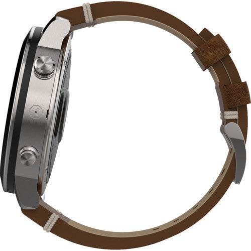 Garmin Fenix Chronos GPS Watch With Leather Band