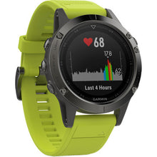 Garmin Fenix 5 GPS Watch Slate Grey With Amp Yellow Band