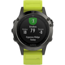 Garmin Fenix 5 GPS Watch Slate Grey With Amp Yellow Band