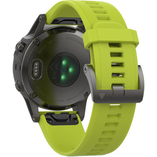 Garmin Fenix 5 GPS Watch Slate Grey With Amp Yellow Band