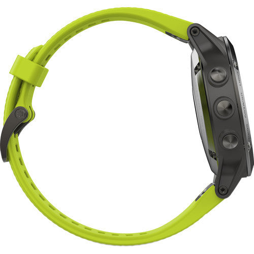 Garmin Fenix 5 GPS Watch Slate Grey With Amp Yellow Band