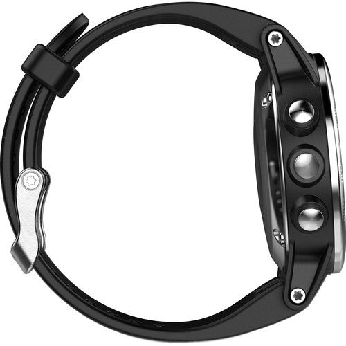 Garmin fenix 5S Multi-Sport Training GPS Watch (Silver, Black Band) 