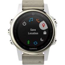 Garmin fenix 5S Sapphire Edition Multi-Sport Training GPS Watch (Champagne, Gray Suede Band)