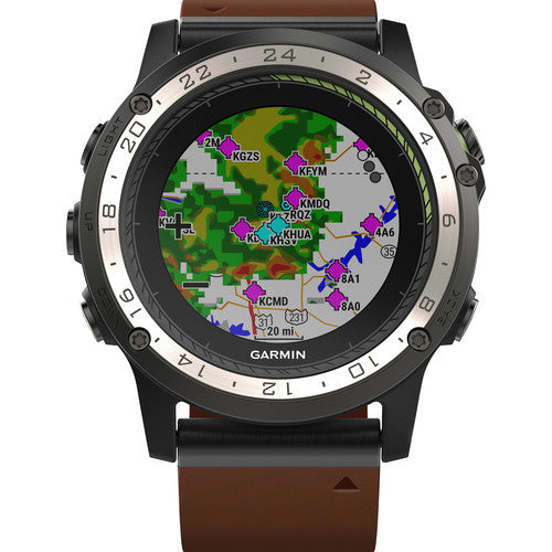 Garmin D2 Charlie GPS Aviator Navigation Watch Titanium Bezel