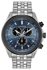 Citizen BL5568-54L Eco-Drive Corso Chronograph Alarm Blue Dial