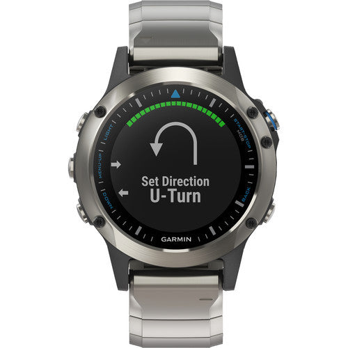 Garmin Quatix 5 GPS Watch Stainless Steel Sapphire with Metal Band