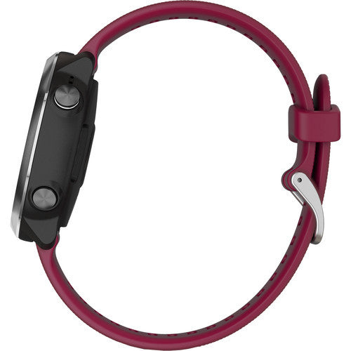 Garmin Forerunner® 645 Music Watch Cerise with Stainless Hardware
