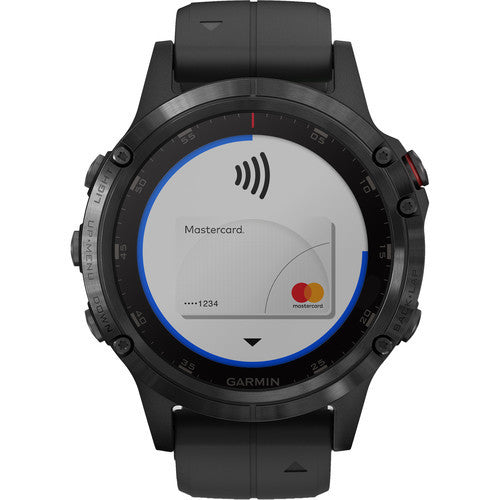Garmin fenix 5S Plus Sapphire Edition Multi-Sport Training GPS Watch (47mm, Black with Black Band)