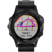 Garmin fenix 5S Plus Sapphire Edition Multi-Sport Training GPS Watch (47mm, Black with Black Leather Band)