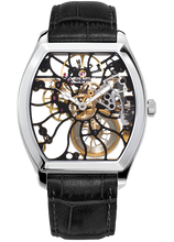 Claude Meylan 6047-B Tortue Skeleton Mechanical Black Rose